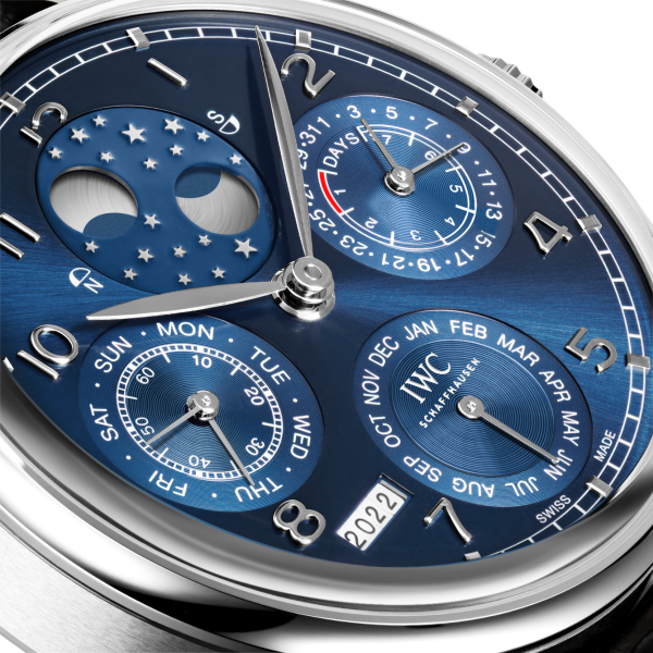 IWC Portugieser Perpetual Calendar Moonphase 44.2mm Blue 18 Ct White Gold Case