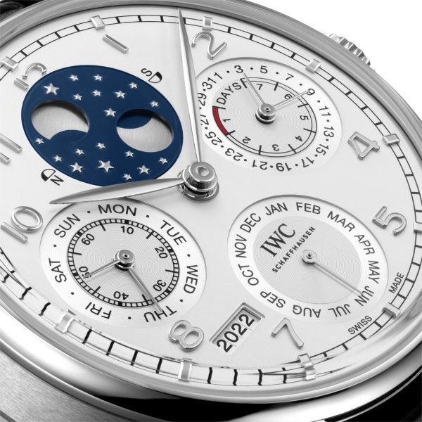 IWC Portugieser Perpetual Calendar Moonphase 44.2mm Silver Platinum case