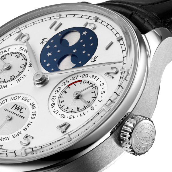 IWC Portugieser Perpetual Calendar Moonphase 44.2mm Silver Platinum case