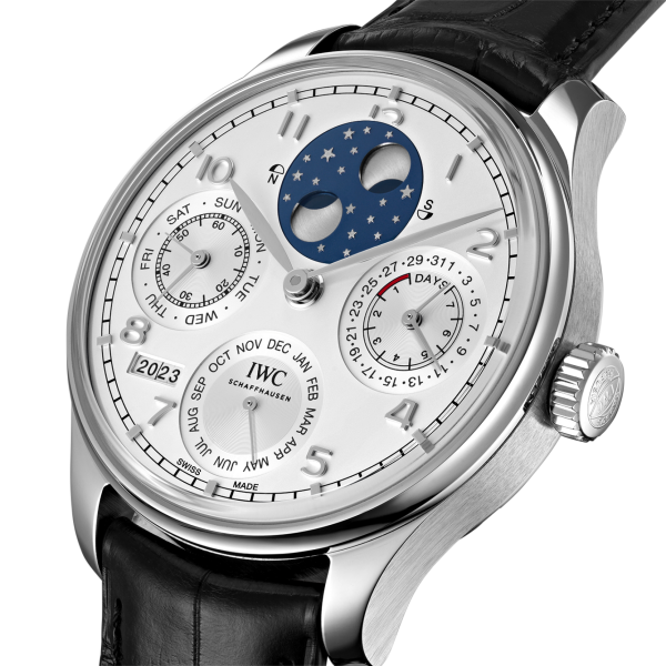 IWC Portugieser Perpetual Calendar Moonphase 44.2mm Silver Platinum case