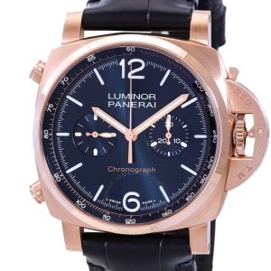 PANERAI  Luminor Chrono Goldtech™ Blu Notte Hand Wind Blue Dial Men’s Watch