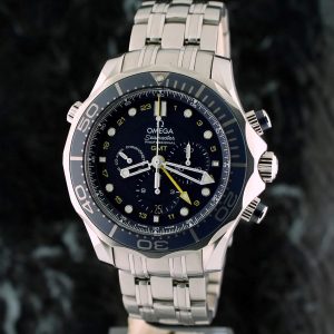 Omega 212.30.44.52.03.001 Seamaster Diver 300m Co-Axial GMT Chronograph Watch