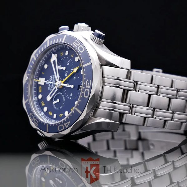 Omega Seamaster Diver 300m Co-Axial Chronometer GMT Chronograph 44mm