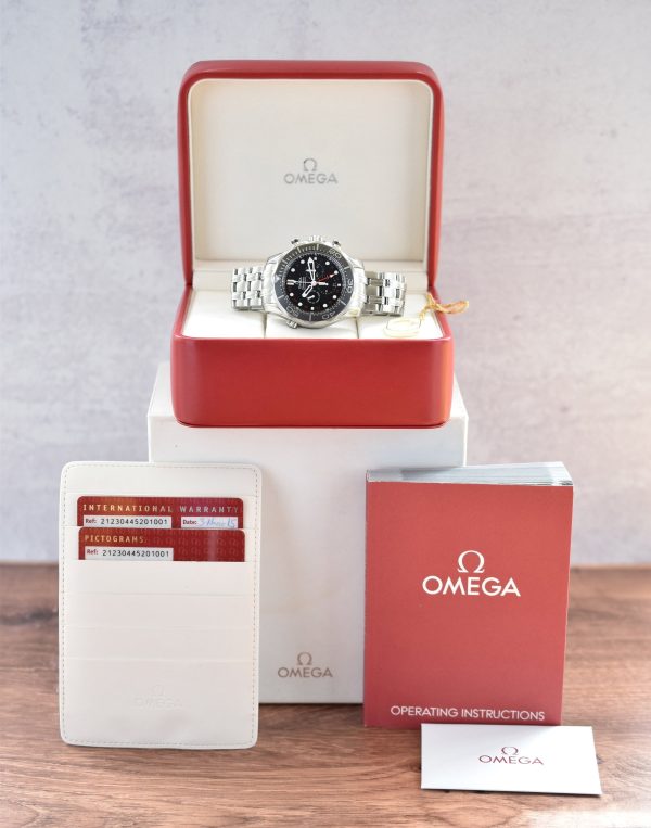 Omega 212.30.44.52.01.001 Seamaster Diver 300m Co-Axial GMT Chronograph Watch