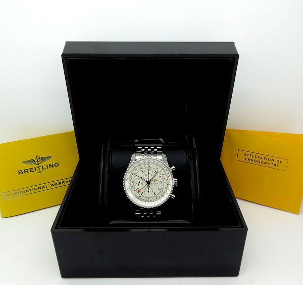 Breitling A2432212/G571 Navitimer World Stainless Steel Navitimer Bracelet