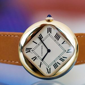 Cartier Pebble-Shaped “Baseball” Watch