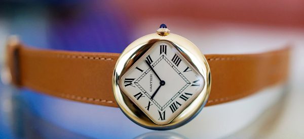 Cartier Pebble-Shaped “Baseball” Watch