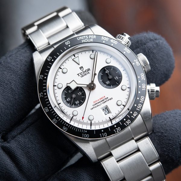 Tudor Black Bay Chrono Chronograph Panda Steel White Dial Ceramic Bezel 41 41mm