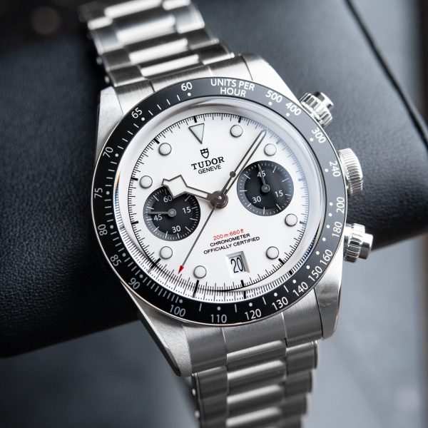 Tudor Black Bay Chrono Chronograph Panda Steel White Dial Ceramic Bezel 41 41mm