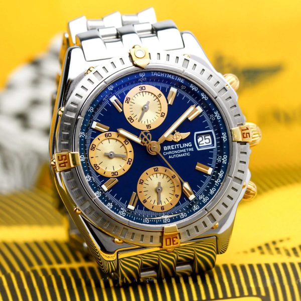 BREITLING Chronomat Chronograph Automatic Chronometer Blue Dial Men’s Watch Item No. B13352