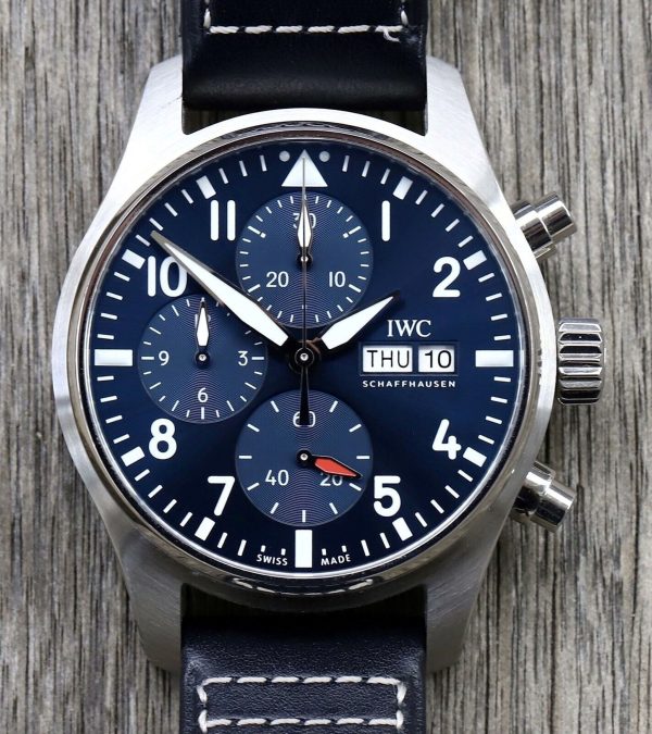 IWC Pilot Chronograph Automatic Blue Dial Men’s Watch IW388101