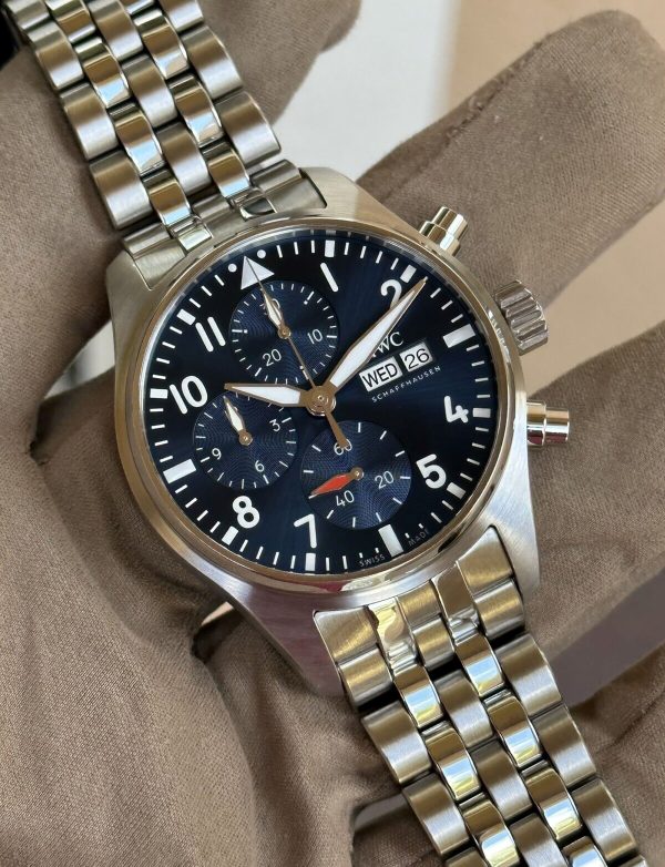 IWC Pilot Chronograph 41 Automatic Blue Dial Men’s Watch IW388102