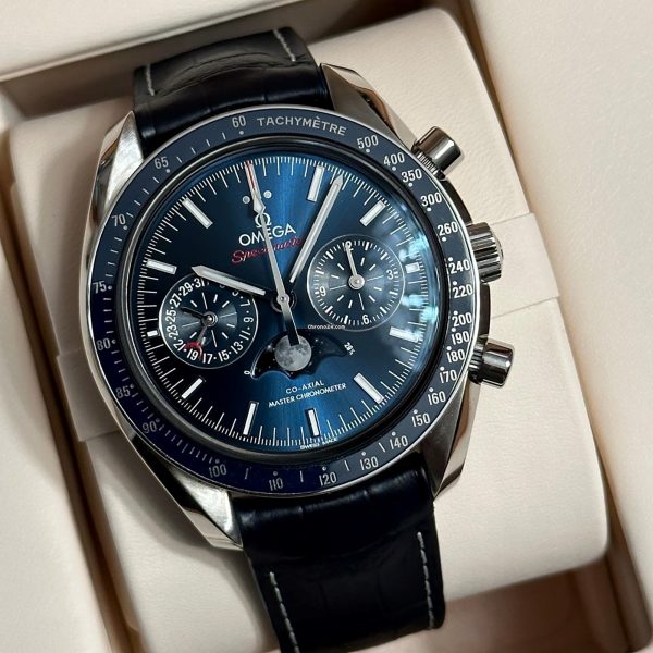 Omega Speedmaster NEW 2023 Speedmaster Moonphase Moonwatch BLUE DIAL