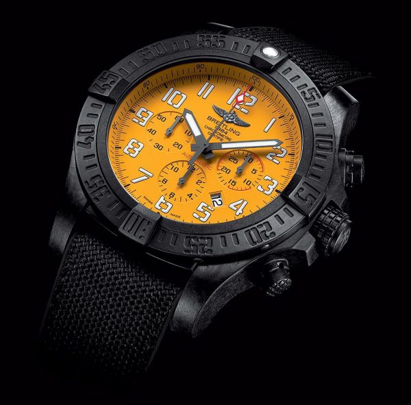 Breitling Avenger Hurricane 44-45mm Yellow Dial XB0180 Men’s Watch