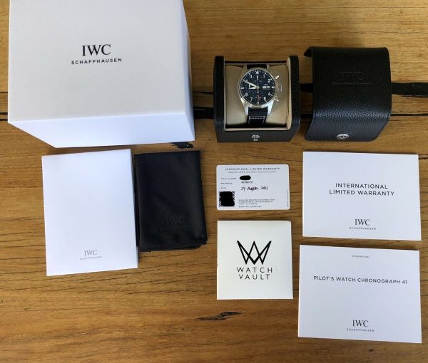 IWC Pilot Chronograph Automatic Blue Dial Men’s Watch IW388101