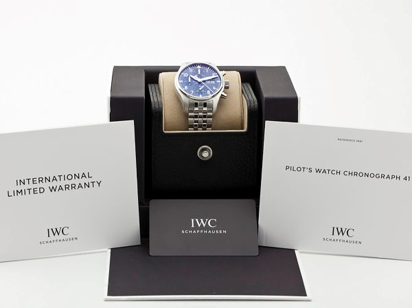 IWC Pilot Chronograph 41 Automatic Blue Dial Men’s Watch IW388102