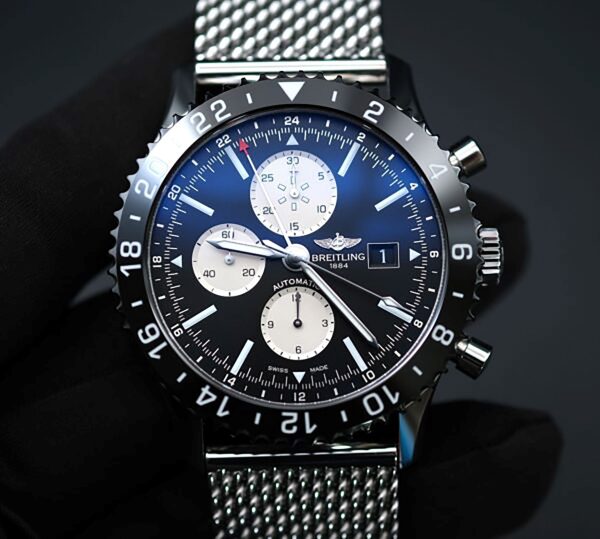 Breitling Chronoliner Steel Ocean- Auto- 46mm- Black Dial- 2018 Box & Papers