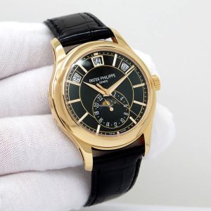 Patek Philippe Annual Calendar 5205R Complications Annual Calendar Moon Phases with Black Dial