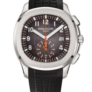 Patek Philippe Aquanaut Black Dial Automatic Men’s Chronograph Watch Black Rubber Strap 5968A-001