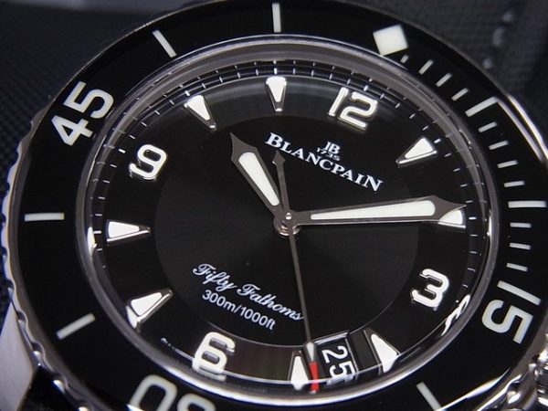 BLANCPAIN Fifty Fathoms Automatique Black Dial Men’s Watch Item No. 5015-1130-52A