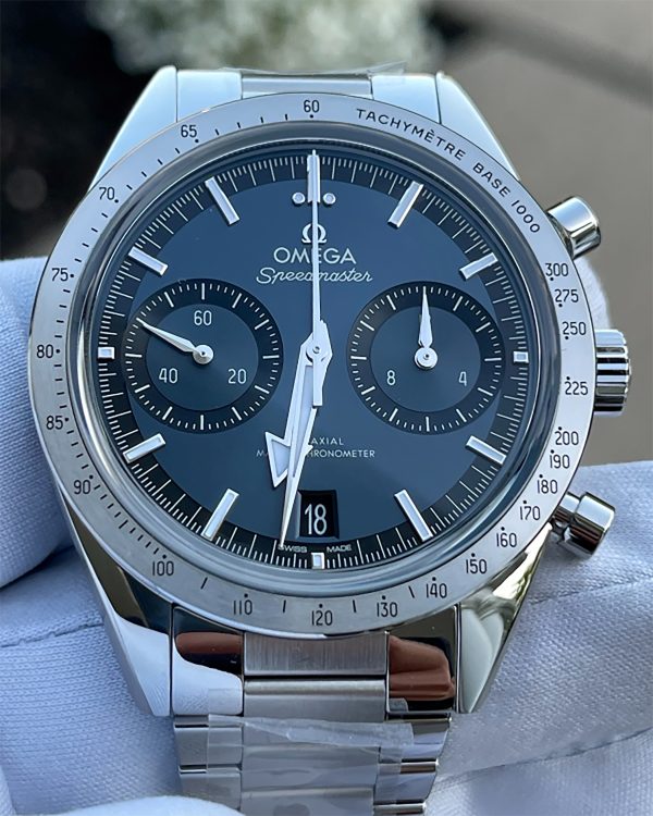 OMEGA Speedmaster 57 Chronograph Hand Wind Blue Dial Men’s Watch Item No. 332.10.41.51.03.001