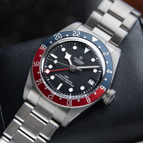 Tudor Black Bay GMT Date Pepsi Stainless Steel Black Dial Set 41mm