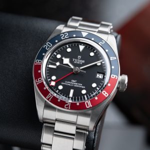 Tudor Black Bay GMT Date Pepsi Stainless Steel Black Dial Set 41mm