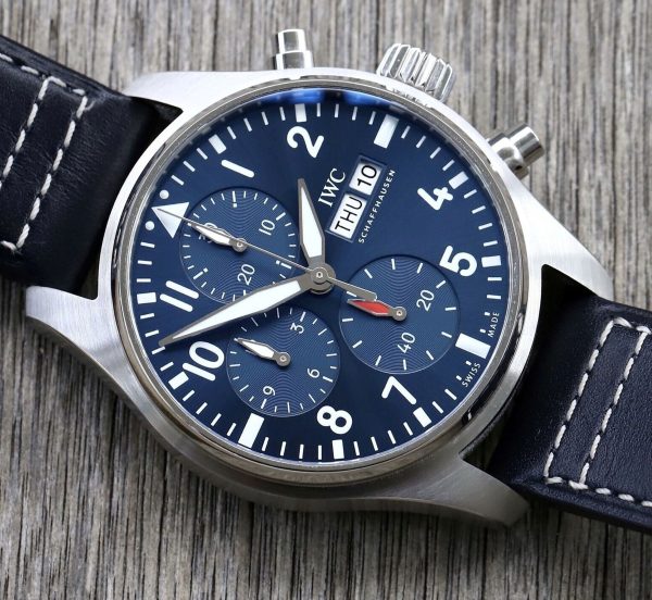 IWC Pilot Chronograph Automatic Blue Dial Men’s Watch IW388101