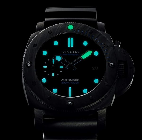 Panerai Submersible Carbotech PAM00960 42mm Black Dial Watch