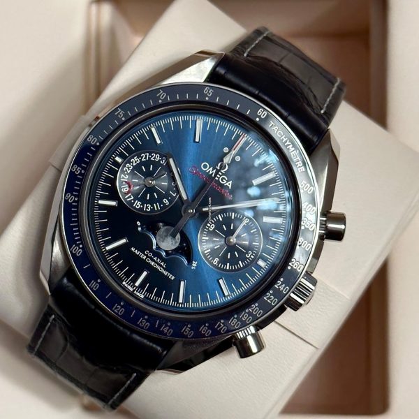 Omega Speedmaster NEW 2023 Speedmaster Moonphase Moonwatch BLUE DIAL