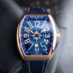 Franck Muller Vanguard Yachting Rose Gold Blue Dial Automatic V 45 SC DT