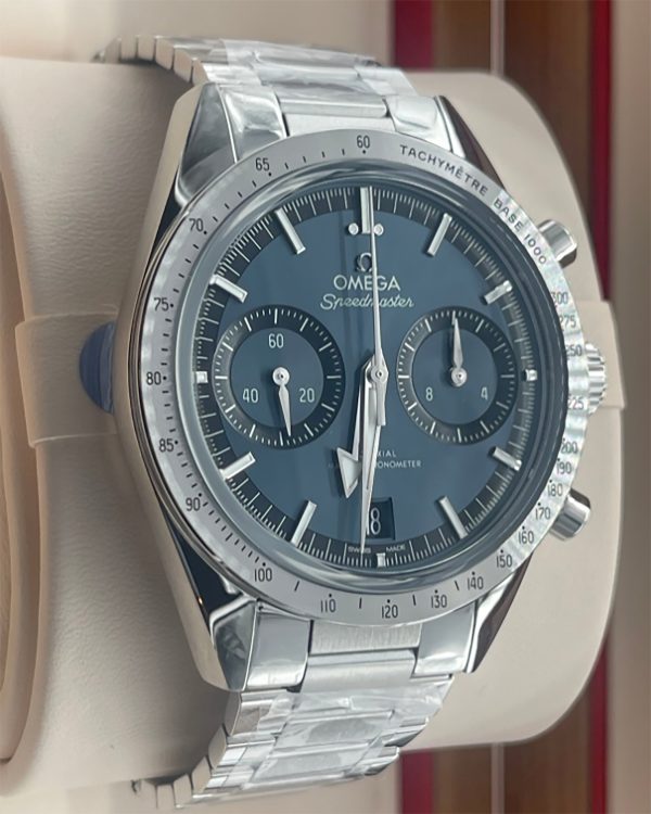 OMEGA Speedmaster 57 Chronograph Hand Wind Blue Dial Men’s Watch Item No. 332.10.41.51.03.001