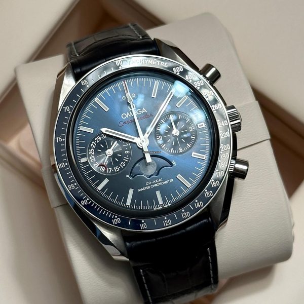 Omega Speedmaster NEW 2023 Speedmaster Moonphase Moonwatch BLUE DIAL