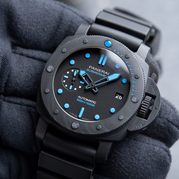 Panerai Submersible Carbotech PAM00960 42mm Black Dial Watch