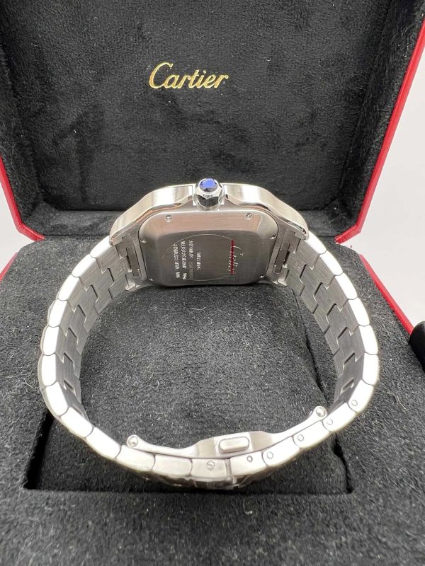 CARTIER Santos De Chronograph Automatic Silver Dial Men’s Watch Item No. w2sa0008