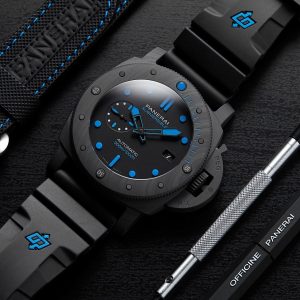 Panerai Submersible Carbotech PAM00960 42mm Black Dial Watch