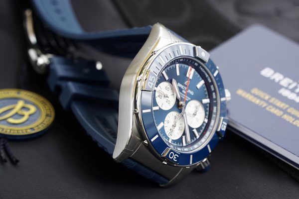 BREITLING Super Chronomat B01 Chronograph Automatic Chronometer Blue Dial Men’s Watch Item No. AB0136161C1S1