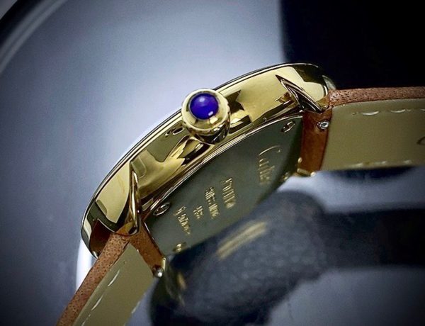 Cartier Pebble-Shaped “Baseball” Watch