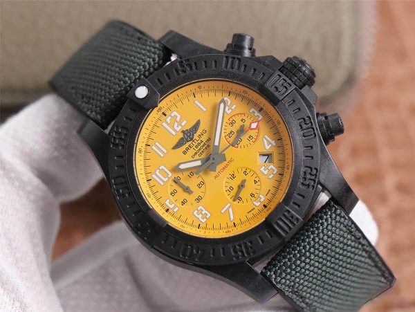 Breitling Avenger Hurricane 44-45mm Yellow Dial XB0180 Men’s Watch