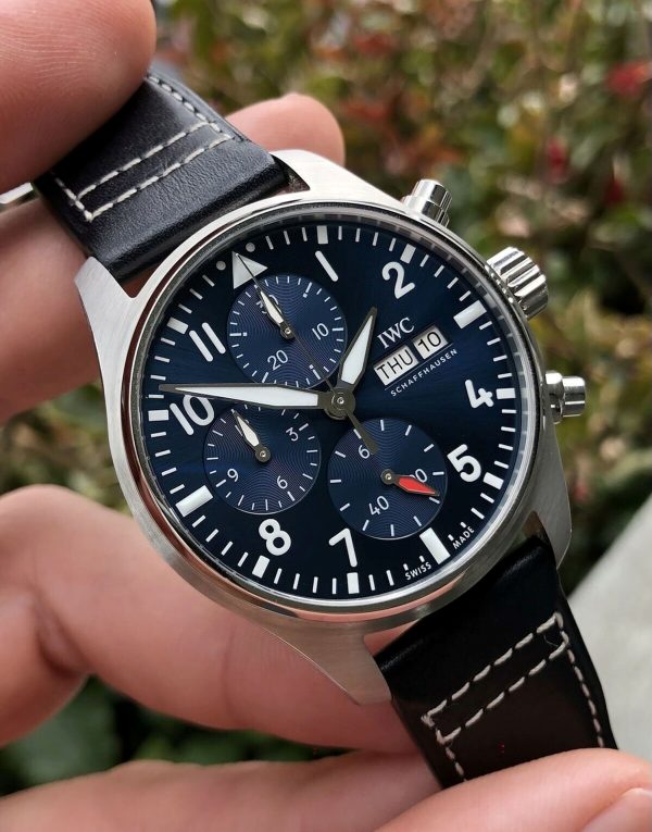 IWC Pilot Chronograph Automatic Blue Dial Men’s Watch IW388101