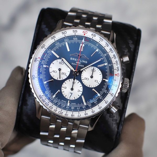 BREITLING Navitimer B01 Chronograph Automatic Blue Dial Men’s Watch Item No. AB0137211C1A1