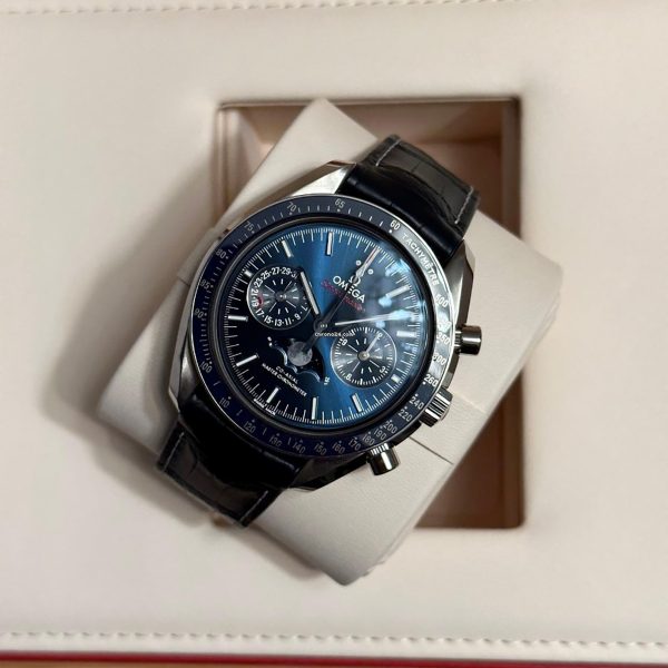 Omega Speedmaster NEW 2023 Speedmaster Moonphase Moonwatch BLUE DIAL