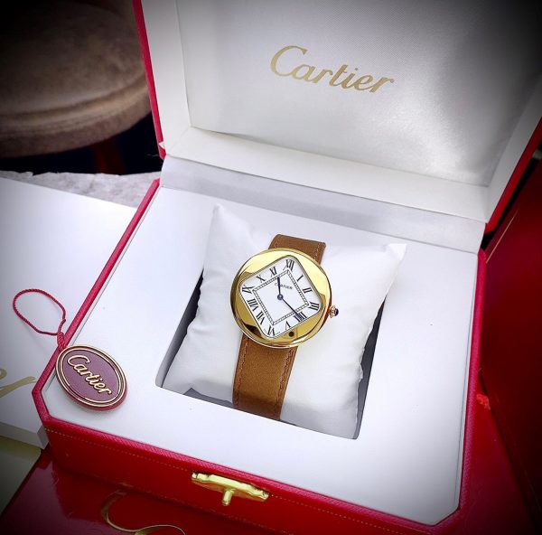 Cartier Pebble-Shaped “Baseball” Watch