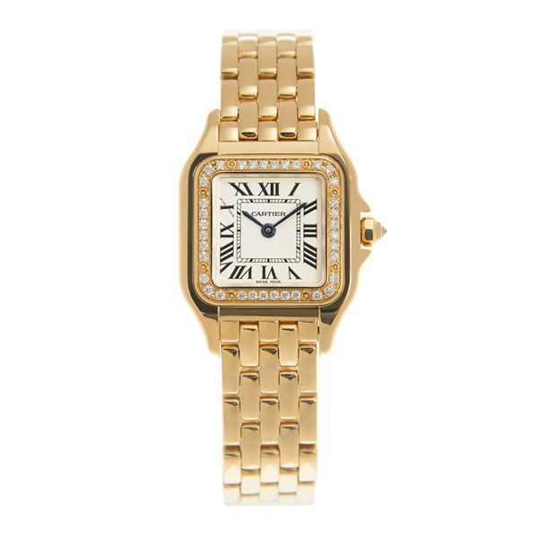 CARTIER Panthere De Quartz Diamond White Dial Ladies WatchItem No. WJPN0015