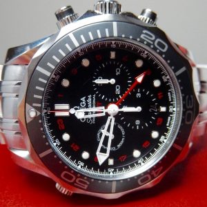 Omega Seamaster Diver 300m Co-Axial GMT Chronograph 44mm Mens Watch