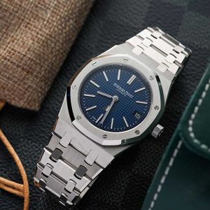 AUDEMARS PIGUET  Royal Oak Jumbo Extra Thin Automatic Blue Dial Men’s Watch Item No. 16202ST.OO.1240ST.01