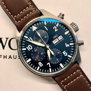 IWC IW377714 Pilot Midnight Automatic Chronograph Blue Dial Men’s Watch