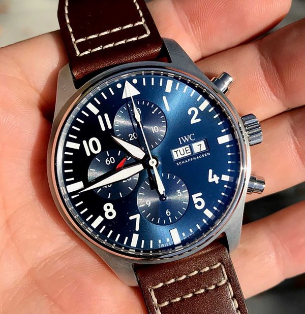 IWC IW377714 Pilot Midnight Automatic Chronograph Blue Dial Men’s Watch