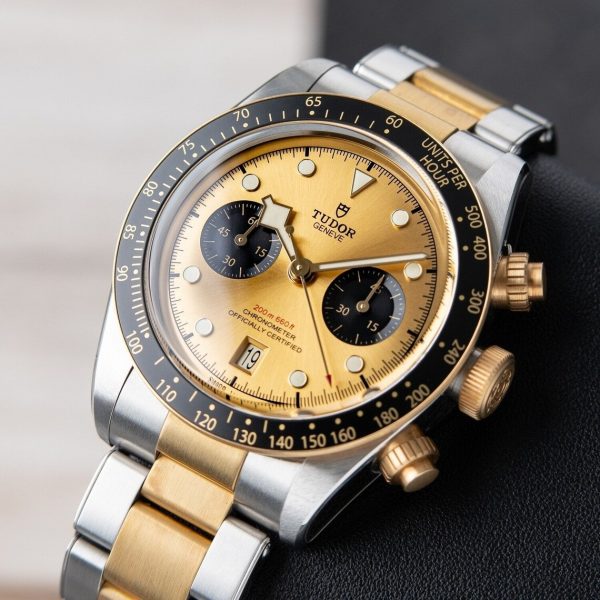 Tudor Black Bay Chrono Heritage Two Tone Steel Gold Chronograph