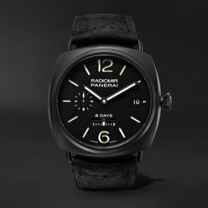 Panerai – Radiomir 8 Days Ceramica 45mm Ceramic and Suede PAM00384 Watch